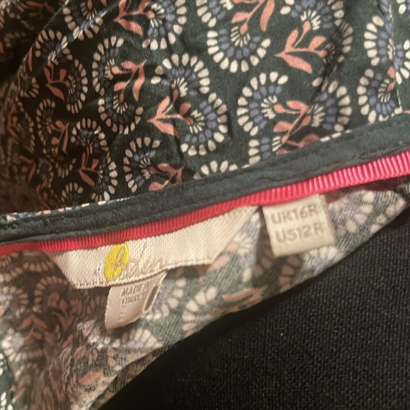 Boden Crew Neck Navy Dandelion Pop with pockets Size 12R - Picture 4 of 7